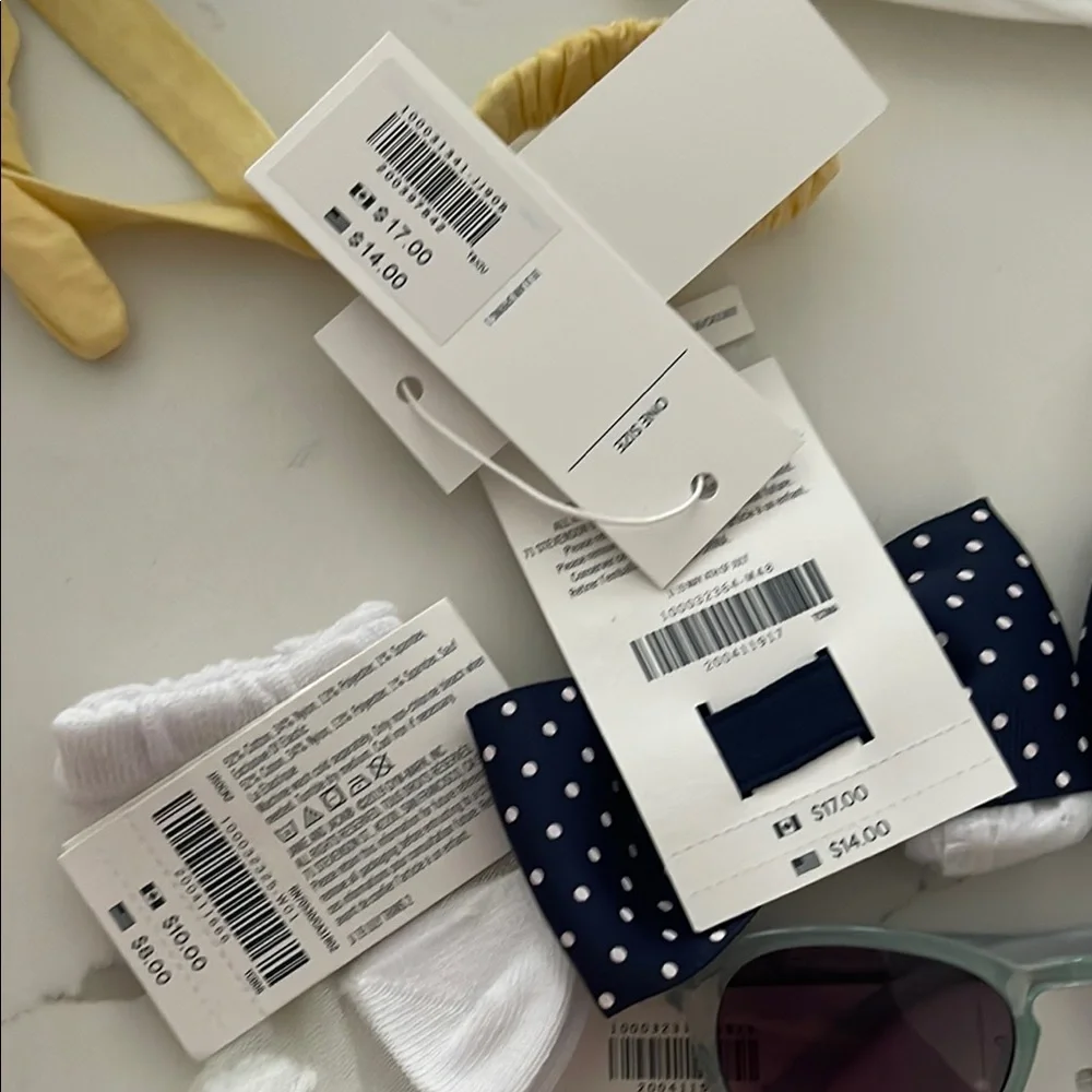 Janie and Jack Kids Accessories Set - Navy, Red, Yellow, White